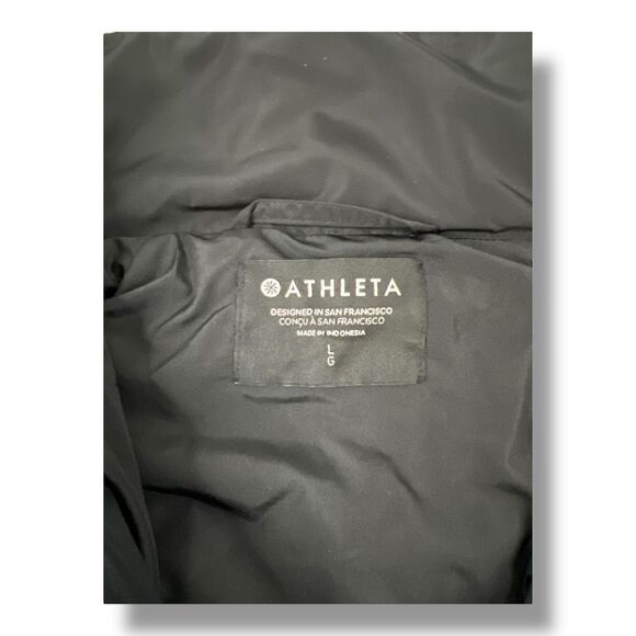 Athleta Jersey Bomber Black Jacket Size Large - Picture 5 of 8